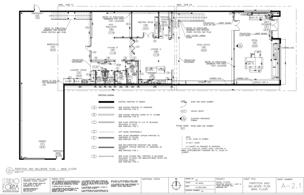 Studio Forma Construction Drawings